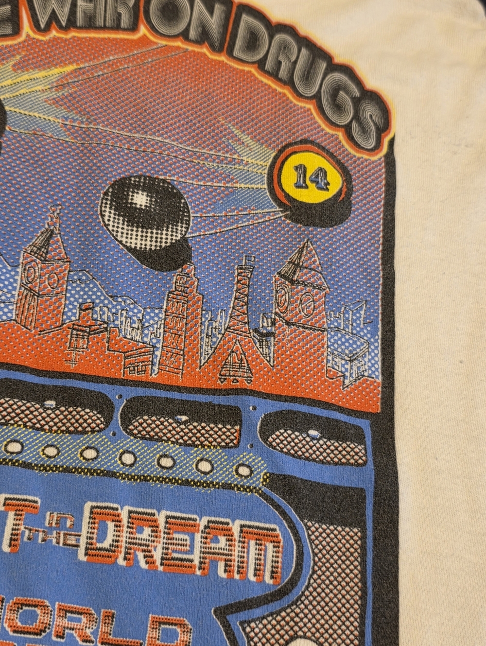 Tultex The War On Drugs 2014 Lost In The Dream Word Tour Raglan T-Shirt Size S - Picture 3 of 11